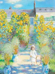 John Myatt, The Artist's Garden at Vetheuil, oil on canvas