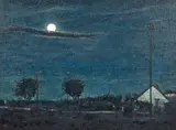 Saied Dai, Nocturne (2009), oil on linen panel