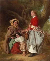 Charles Dukes, The Travellers, oil on canvas