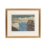 Rudolph Helmut Sauter, Lakeside Landscape, watercolour