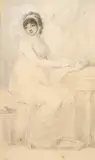 Richard Cosway, Portrait of a Lady, watercolour and pencil