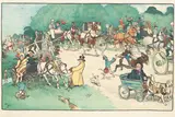 Cecil Aldin, The Blue Market Races, and another print by the same artist (2)