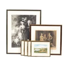 The Morning Walk by Thomas Gainsborough, mezzotint, sold Jun 2025
