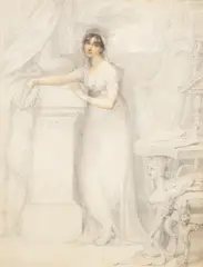 Richard Cosway, Portrait of Lady Orde, watercolour and pencil