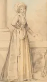 Richard Cosway, Portrait of Izabella Czartoryska (1743 - 1835), watercolour and pencil