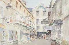 Northumberland Place, Bath by Francis Russell Flint, watercolour, sold Apr 2025