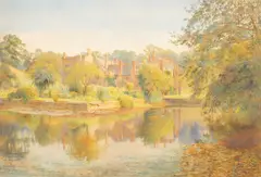 Henry Clark Pidgeon, Compton Wynyates in Summer, watercolour