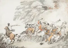 Thomas Rowlandson, The Pursuit, watercolour