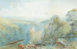 Philip Mitchell, Mountainous Landscape, watercolour