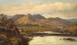 Benjamin Williams Leader, Mountainous Landscape, oil on canvas
