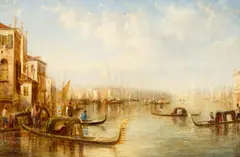 Grand Canal, Venice by Francis Moltino, oil on canvas, sold Apr 2025