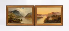 Francis E. Jamieson, Scottish Highland Loch Scenes, oil on canvas