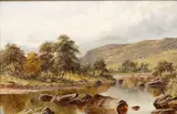 William Henry Mander, Mawdddach Valley, North Wales, oil on canvas