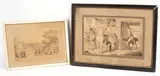 Thomas Rowlandson, Village Scene, watercolour and ink