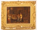 David Teniers the Younger, A Tavern Interior with Peasants Feasting, oil on canvas