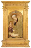 The Madonna Adoring the Christ Child with the Infant Saint John the Baptist by the Master of San Miniato, tempera on panel heightened with gold, sold Jun 2024