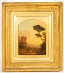 An Extensive Landscape by Richard Wilson, oil on panel, sold Jun 2024