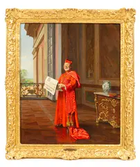 Marcel Brunery, Good News, oil on canvas