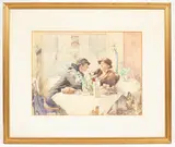 Anna Airy, Gossips, watercolour