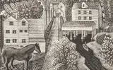 Eric Ravilious, Hull's Mill, wood engraving