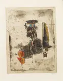 Johnny Friedlaender, Abstract Composition, etching and aquatint