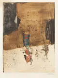 Johnny Friedlaender, Evenue d'artiste, etching and aquatint