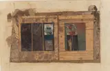 Nigel Temple, Early Closing, mixed media with collage
