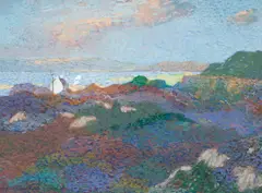 Victor Richardson, The White Gable, pastel