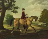 Doris Zinkeisen, A Lady on Horseback, oil on canvas