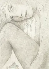 Linda Sutton, Diana and Actaeon, pencil