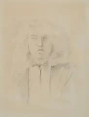 Anthony Palliser, Portrait Study, pencil