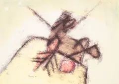 Ahmed Pervez, Untitled, watercolour and mixed media on paper
