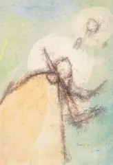 Ahmed Pervez, Untitled, watercolour and mixed media on paper