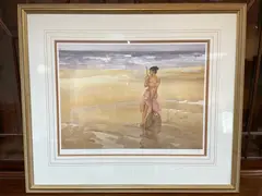 William Russell Flint, The Unsuccessful Shrimper, limited edition colour print no. 111 of 650