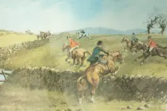 "Snaffles" Charles Johnson Payne, The Biggest Walls in the Country Was In It, print in colours