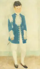 Portrait of Ben Harford, Page to the Duke of Beaufort by Leszek Tadeusz Muszynski, oil on canvas, sold May 2024