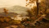 William Lakin Turner, Extensive Highlands Landscape, oil on canvas
