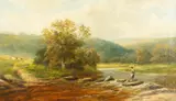 Henry Hadfield Cubley, Highlands Landscape, oil on canvas