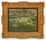 Isidore Verheyden, Landscape with Water Lilies, oil on canvas