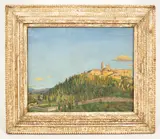 Ernest Llewellyn Hampshire, Italian Landscape, oil on board