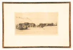 David Young Cameron, The Royal Scottish Academy and National Gallery of Scotland, etching
