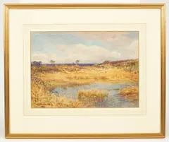 William Augustus Rixon, From Staines, watercolour