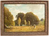 William Augustus Rixon, Turkdean Landscape, oil on canvas