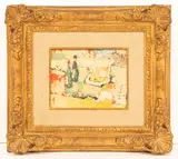René Sinicki, Les Bouteilles, oil on canvas