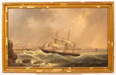 Arthur Smith, Barque Entering Aberdeen, oil on canvas