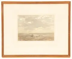 Across the Sands by William Darling McKay, oil on board, sold Jul 2024