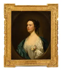 George Knapton, Portrait of Miss Annabella Medley (1718-1758), oil on canvas