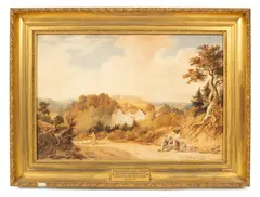 William Henry Stothard Scott, Pitchford Hall, Salop, watercolour