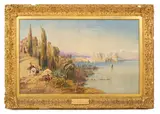 Lady Catherine Julia Vernon Harcourt, Corfu, watercolour heightened with white