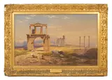 Lady Catherine Julia Vernon Harcourt, The Arch of Hadrian and the Temple of Olympian Zeus, Athens, watercolour